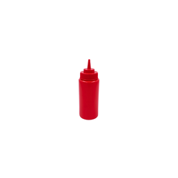 [1612017] Botella dispensadora para aderezo rojo 16 onzas@