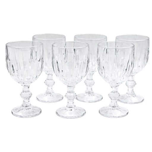 [1530585] Juego de 6 copas de vidrio Home Sweet Home decorado