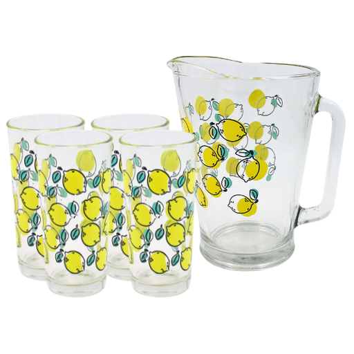 [1453496] Juego de Agua 5 piezas Limón Watercolor (ONE SHOT)