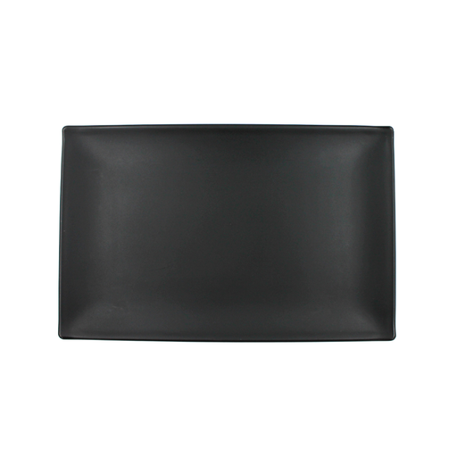 [1162811] Bandeja rectangular 24 x 16 cm  melamina negra mate