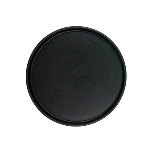 [1162816] Plato redondo Barcelona 20 cm Melamina negra mate