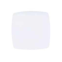 [1162831] Plato cuadrado Coupe 20 cm melamina blanca mate Tavola