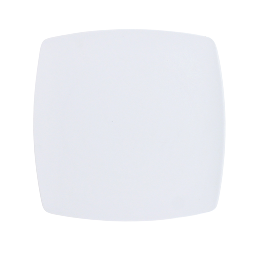[1162833] Plato cuadrado Coupe 25.5 cm melamina blanca mate Tavola