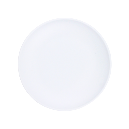 [1162843] Plato trinche Cup melamina blanca mate 21 cm Tavola