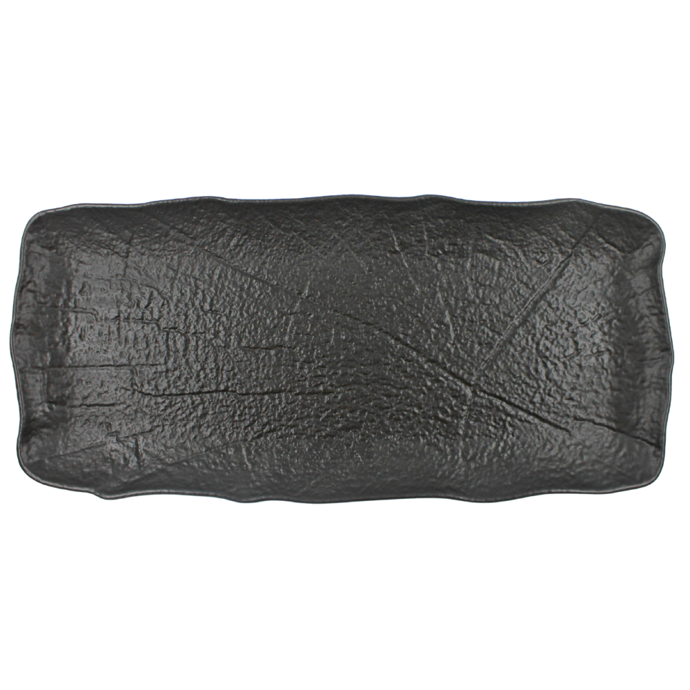Plato rectangular de porcelana 35 x 15 cm Shade porcelana Bonna | sondemesa