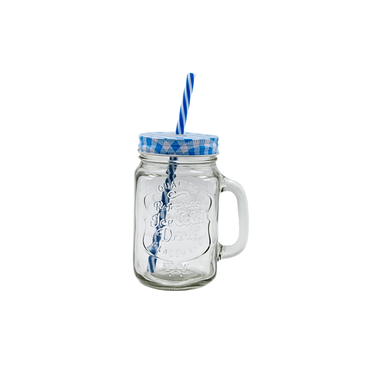 [1332428] Mason Jar Labrado tapa mantel y popote 480 ml (BAJA)