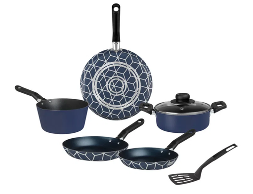 [1829498] Batería de cocina Ekco One 7 piezas de aluminio(BAJA)