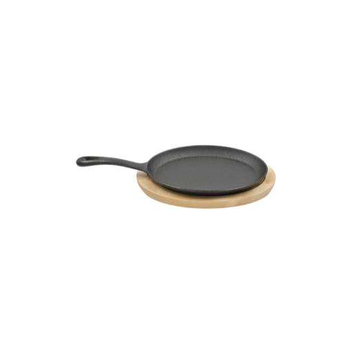 [1612219] Sartén de hierro fundido 15" X 8" X 1.6" ovalado con base