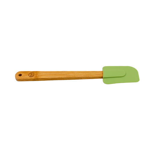 [1072809] Espátula bambú punta silicona 2 colores@