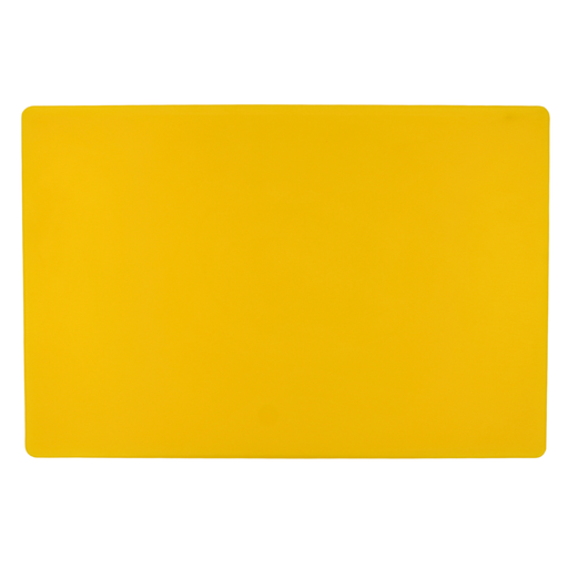 [1162880] Tabla para picar de plástico amarillo 45x30x1.27 cm / 12"x18"x1/2"@