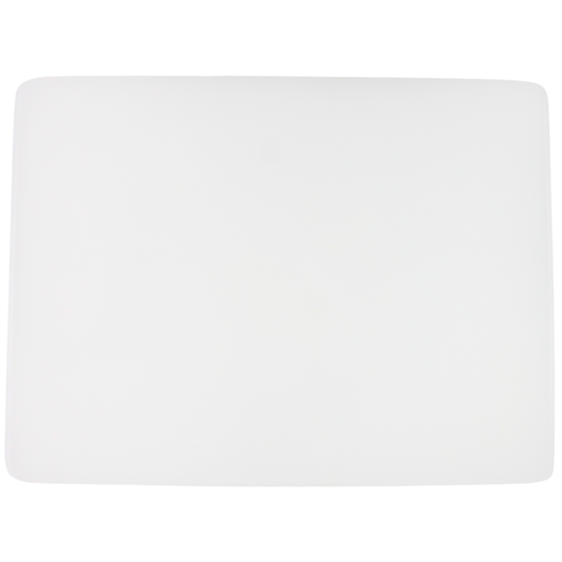 [1162891] Tabla para picar de plástico blanco 50x38x1.27 cm / 15"x20"x1/2"@