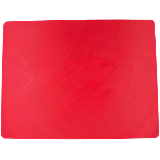 [1162893] Tabla para picar de plástico rojo 50x38x1.27 cm / 15"x20"x1/2"@
