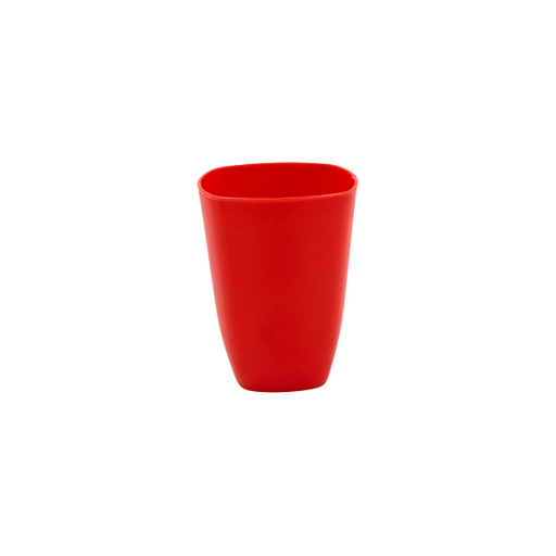 Vaso cuadrado chico rojo@