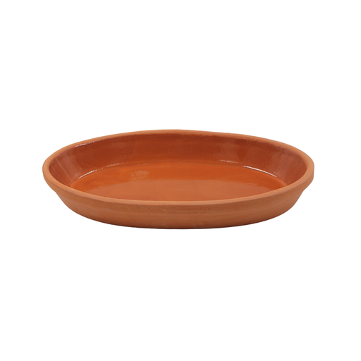 [1530737] Charola oval para hornear de barro(BAJA)