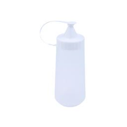 [1530763] Botella dispensadora de salsa 300 ml tapa blanca de plástico