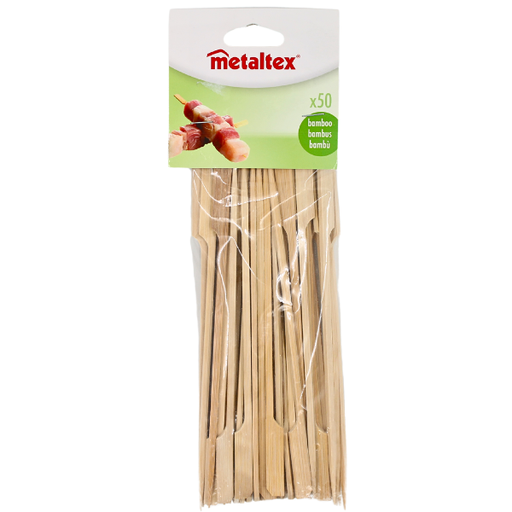 [249651] Juego de 50 brochetas de madera grandes@