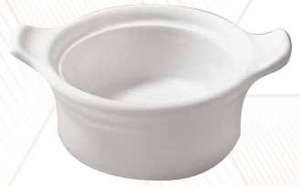 [16160031] Cazuelita Panadera De Pie 10 oz Blanco