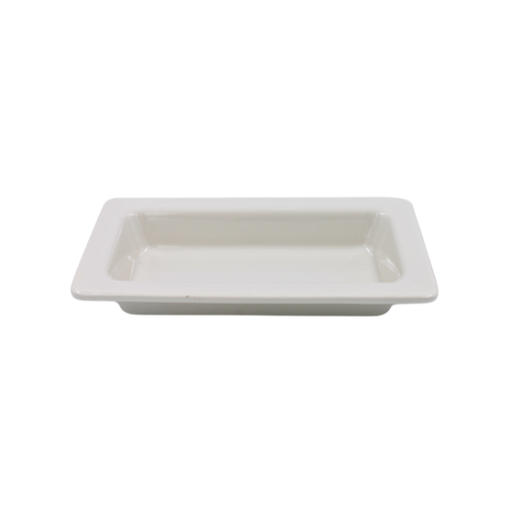 [16160034] Cazuela rectangular 12 onzas Blanco 22.5 cm
