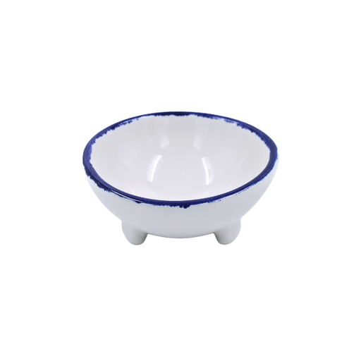 [16160106] Molcajete 18 onzas Azul Cobalto Tordillo/Ultra Blanco 16 cm
