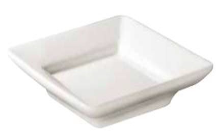 [16160191] Plato Cuadrado 9" Blanco