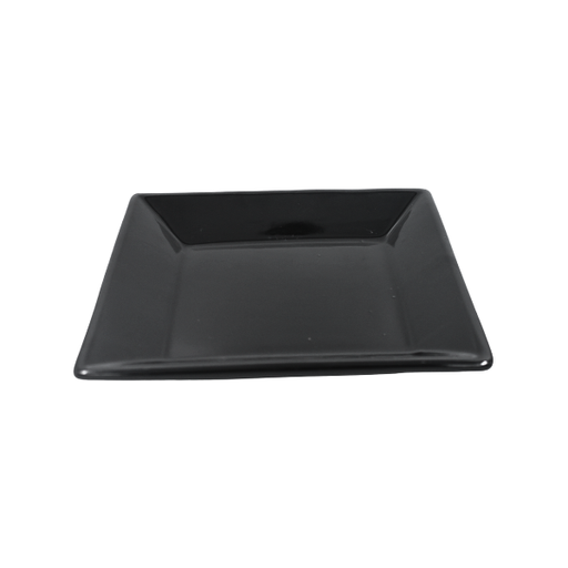 [16160192] Plato cuadrado 9" Negro 23 cm