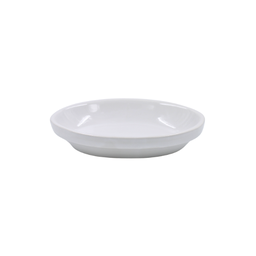 [16160241] Platón Panadero Oval Borde Enrrolado 17.5 cm Ultra Blanco 7 onzas