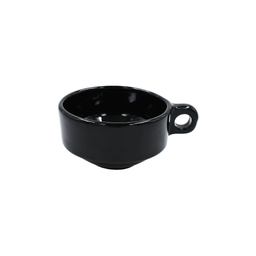 [16160247] Taza Latte Jumbo Apilable Negro 16 onzas