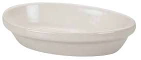 [16160323] Cazuela Panadera Ovalada con Borde Enrollado 16 oz Blanco