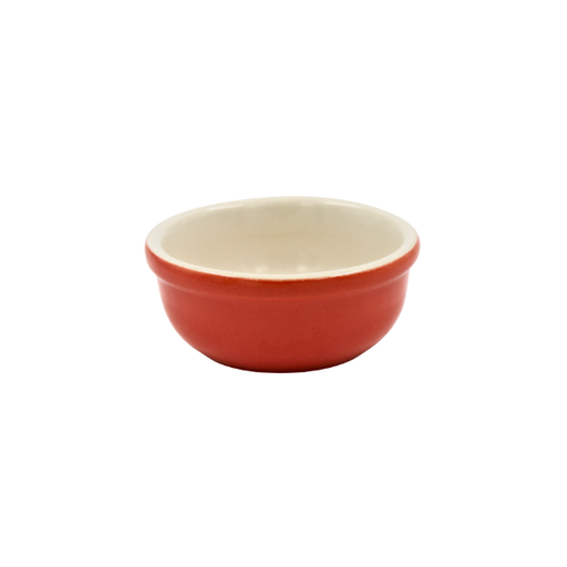 [16160379] Plato cocota 8 oz caqui/blanco