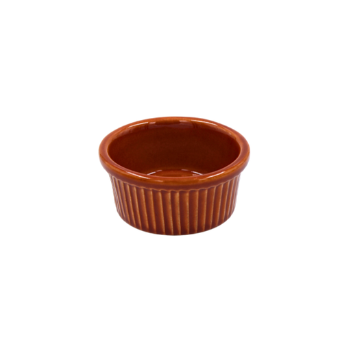 Ramekin estriado 5 onzas Terracota 10 cm