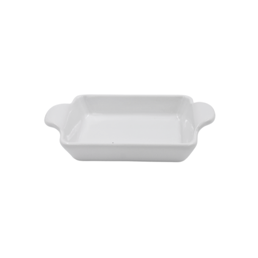 [16160489] Plato rectangular con asa Ultra blanco 20 cm