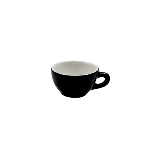 Taza Barista para Espresso 3 onzas Negro Mate con blanco