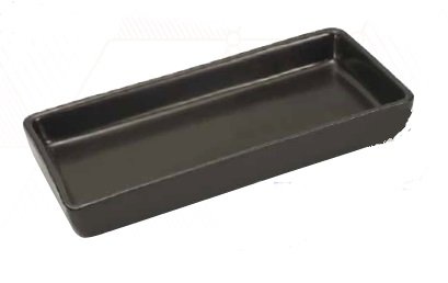 [16160655] Bandeja Reactangular De 12 Oz. Negro