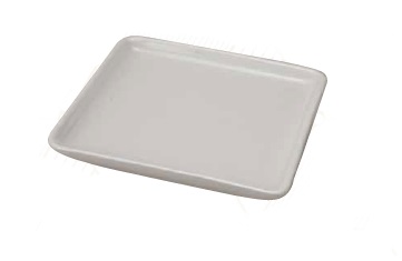 [16160676] Plato Cuadrado 6.5 Pulg 17 Cm Blanco