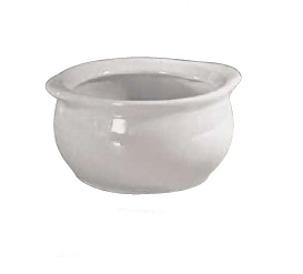 [16160706] Plato Para Sopa De Cebolla 15 Oz. Negro Mate