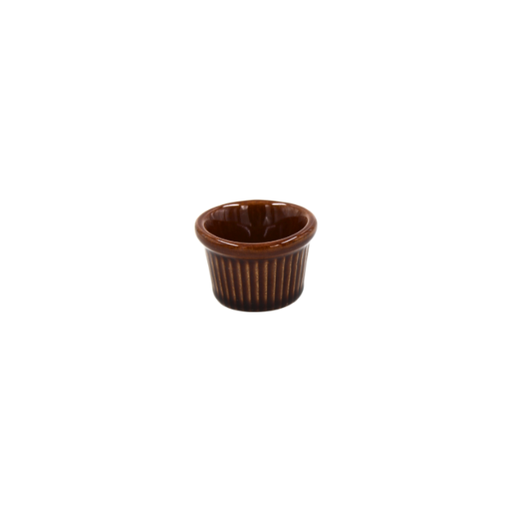 [16160788] Ramekin estriado 1 oz. marrón laredo