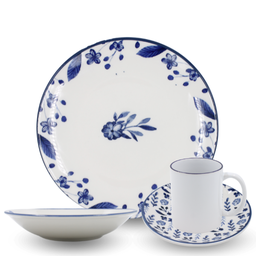 [1919504] Vajilla de porcelana Anfora Blue Summer 16 piezas