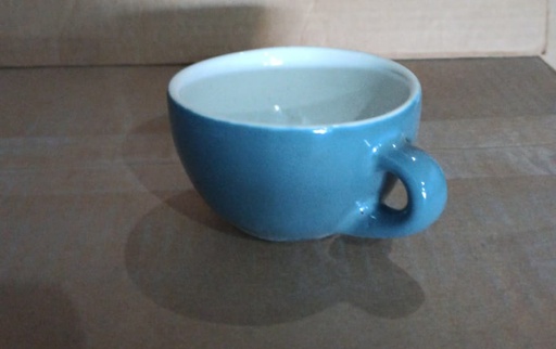 [16160927] Taza Barista Cappuccino 8 oz Azul Apolo/Blanco