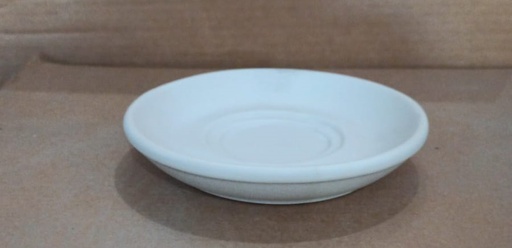 [16160945] Plato Para Taza Capuchino Apilable De 5 Pul. 13 Cm Bisque Blanco