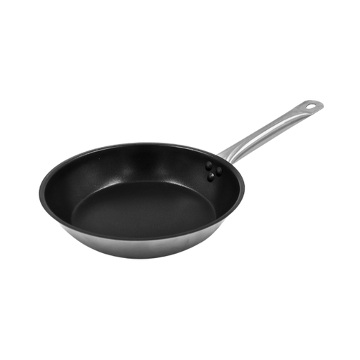 [1162913] Sartén de acero inoxidable con antiadherente 24 cm@