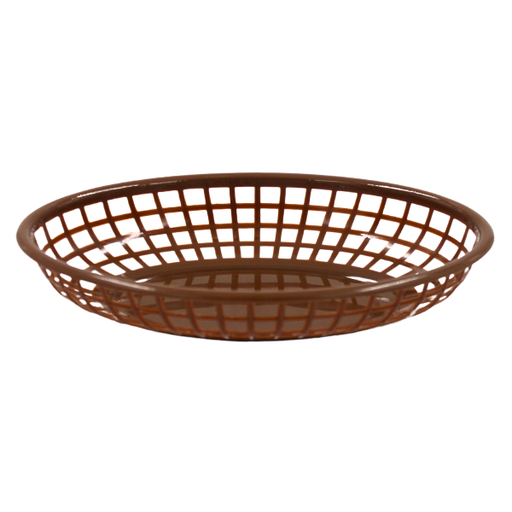 [1162977] Canasta ovalada café (9.25"X5.75")@