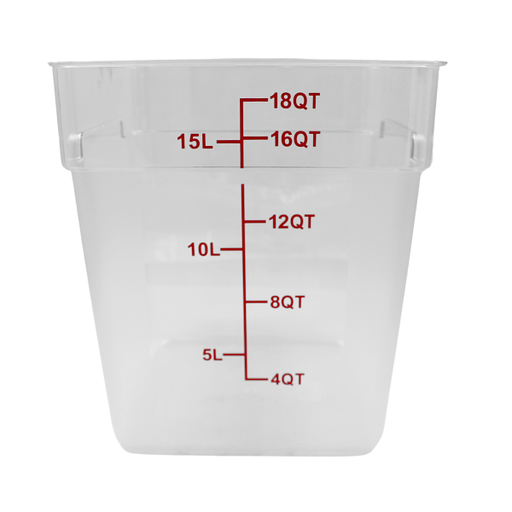 [11621055] Contenedor de policarbonato cuadrado 18 litros@