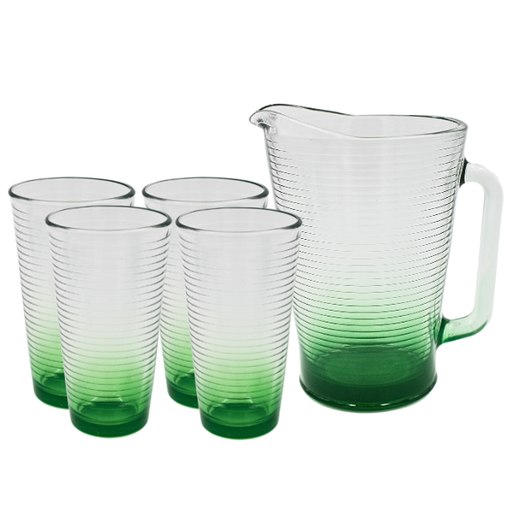 [1453593] Juego de Agua 5 piezas Portofino difuminado verde  (One Shot)