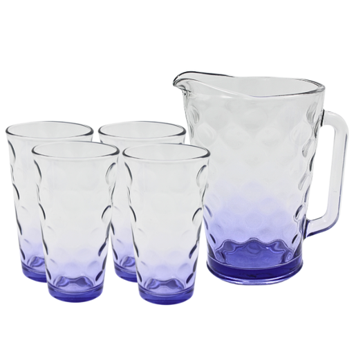 [1453594] Juego de Agua 5 piezas Bora de difuminado morado (One Shot)