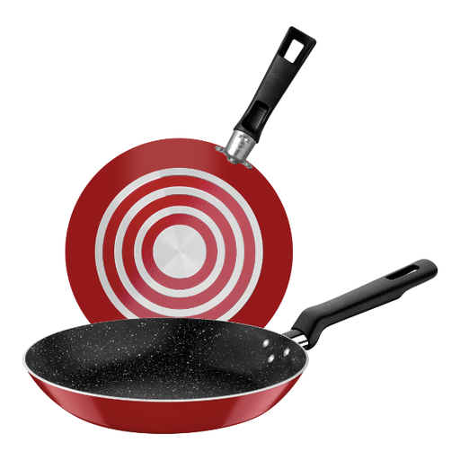 [5012244] Juego de Sartenes Tramontina Roch Rojo 20 y 24 cm