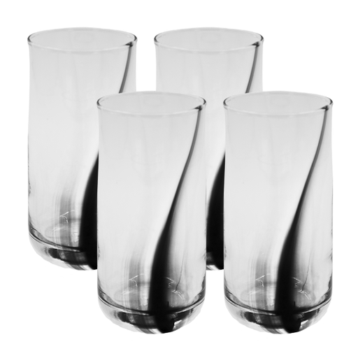 [3508325] Juego 4 vasos cooler Black Swirl(One Shot)