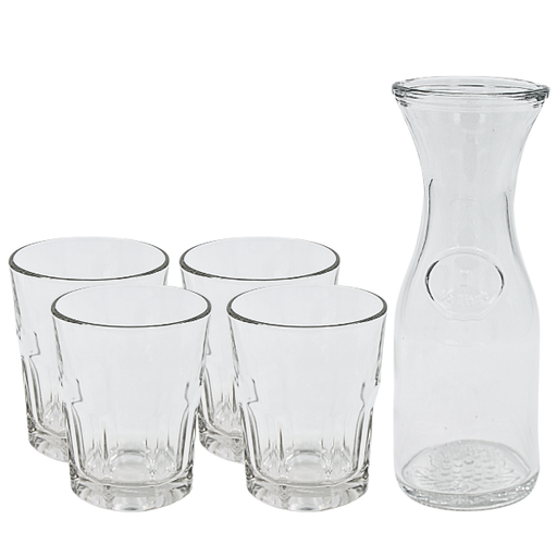 [3508334] Juego de Garrafa y vasos 5 piezas Crisa (One Shot)