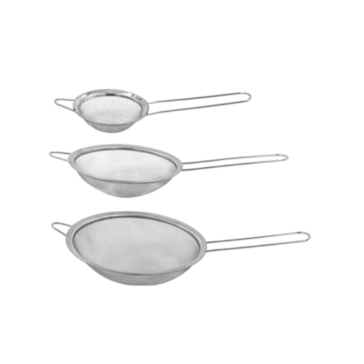 [9990029] Juego de 3 coladores acero inoxidable 29 cm, 26 cm y 20 cm @