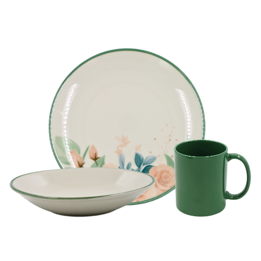 [1919609] Vajilla 9 piezas Flora Fresca@