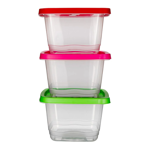 [9990241] Juego de 3 contenedores de plástico 2L varios colores 200-8036-RBW Home Sweet Home (36)